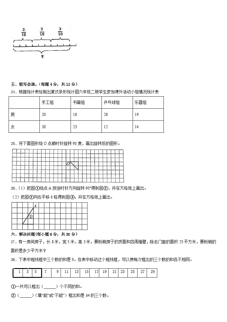 辽宁省盘锦市兴隆台区2022-2023学年数学五年级第二学期期末教学质量检测模拟试题含答案第3页
