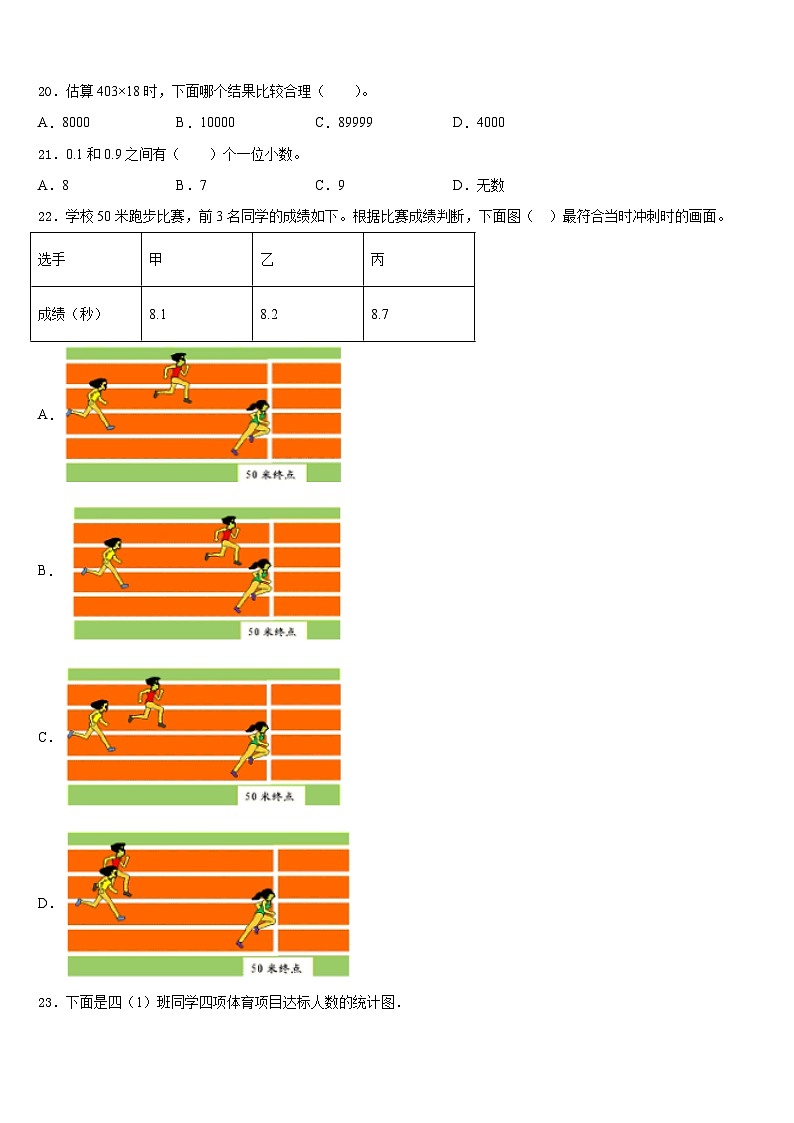 2022-2023学年山东省济宁市兖州市四下数学期末教学质量检测试题含答案第2页