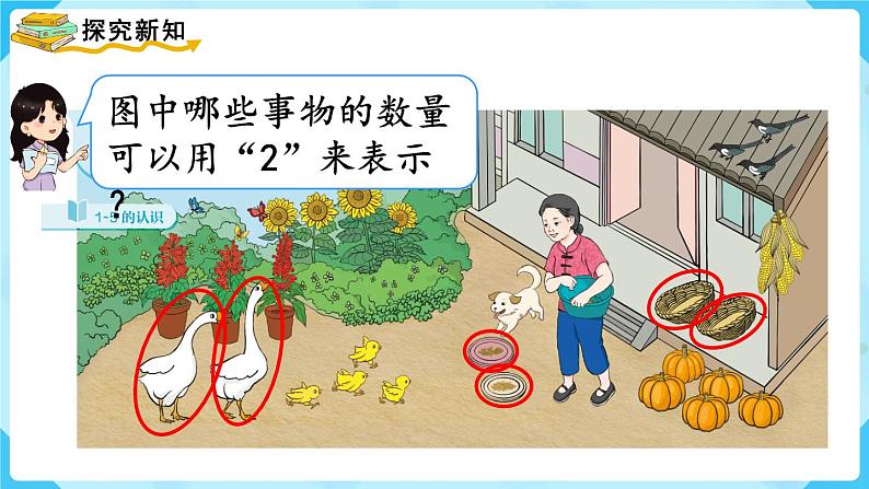 【最新教材插图】人教版数学一上 3.1《1~5的认识》课件第5页
