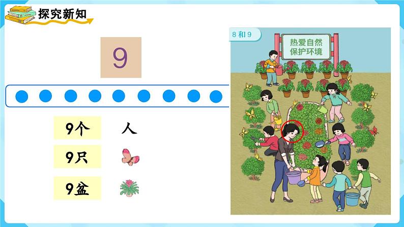 【最新教材插图】人教版数学一上 5.4《8和9的认识》课件+教案07