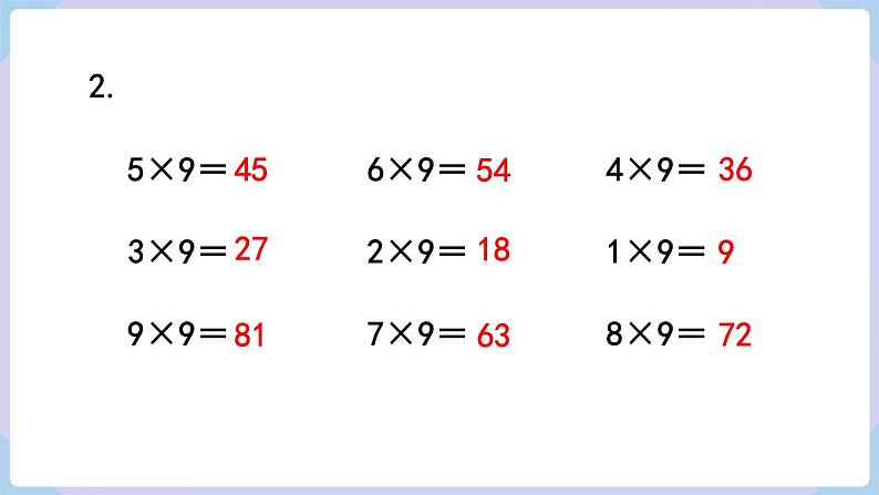 人教二年级数学上册第六单元 练习二十(课件)第3页