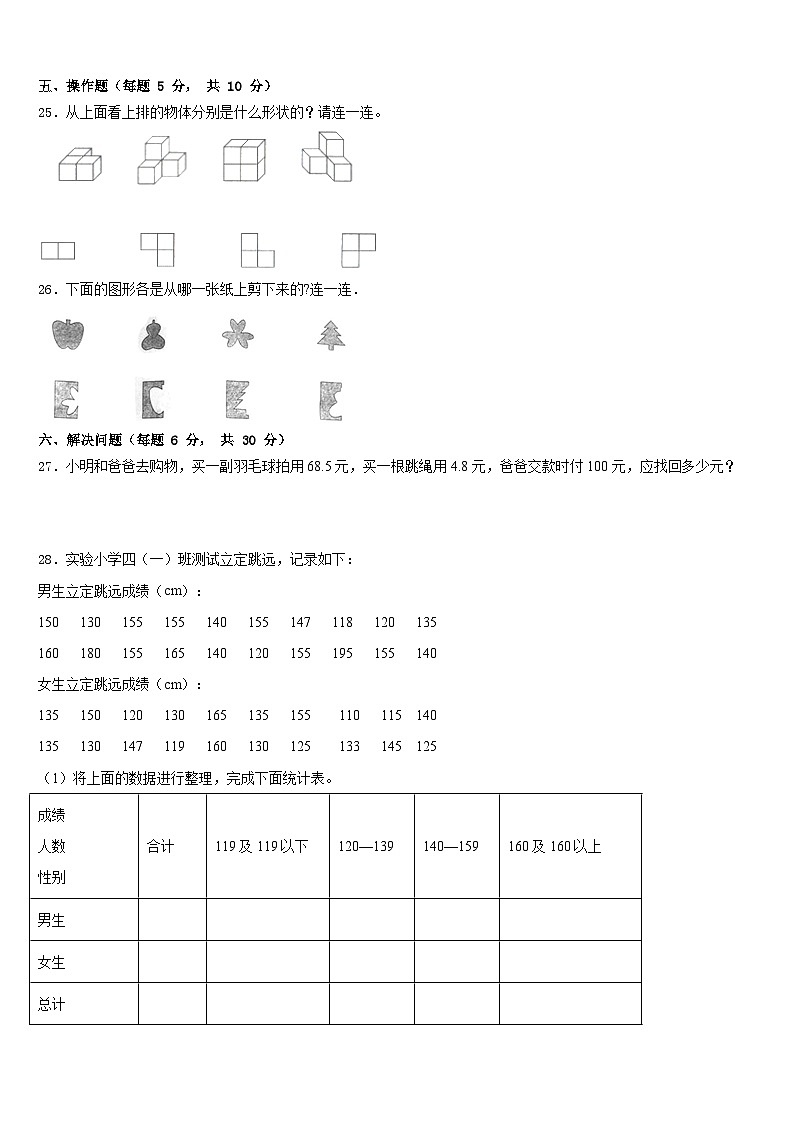 2022-2023学年湖南省岳阳市云溪区四下数学期末调研模拟试题含答案第3页