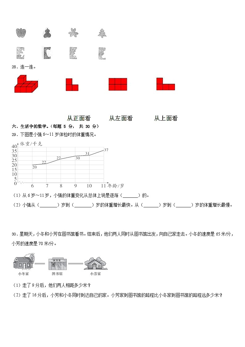 2022-2023学年张北县数学四下期末学业水平测试模拟试题含答案第3页