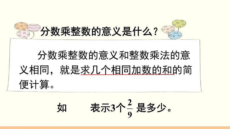 人教数学六年级上册1.1 分数乘整数(1)课件+教案07