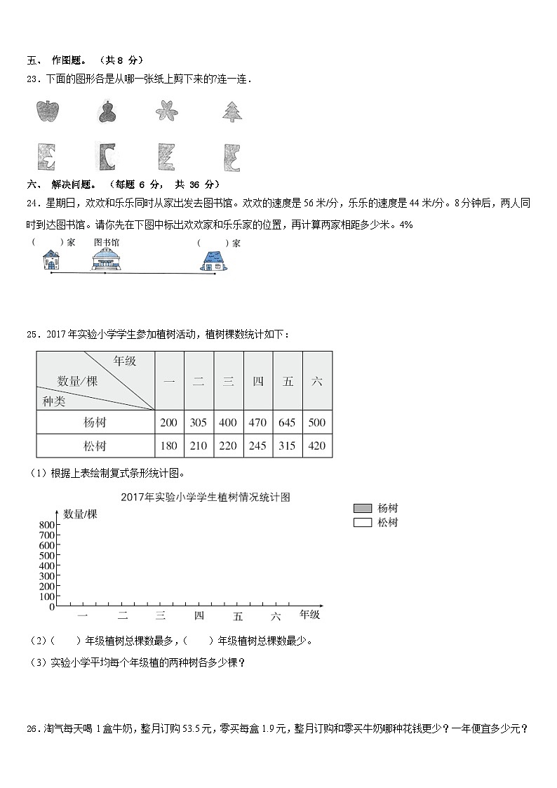 2022-2023学年陇南地区两当县数学四下期末考试模拟试题含答案第3页