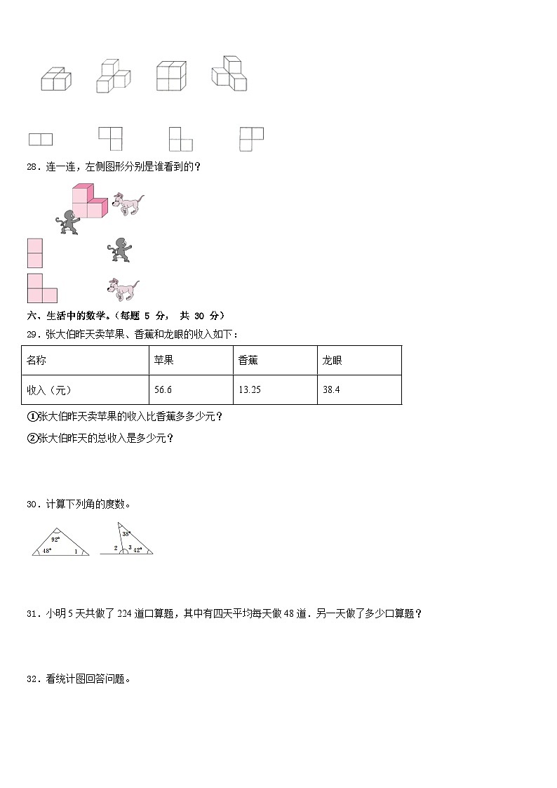 临武县2022-2023学年数学四下期末联考试题含答案第3页