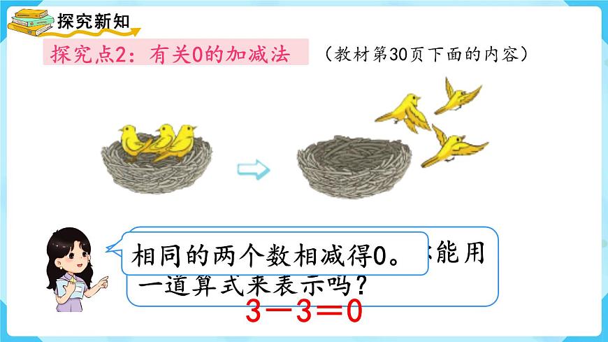 3.7《0的認(rèn)識和有關(guān)0的加減法》(課件)一年級上冊數(shù)學(xué)-人教版第7頁
