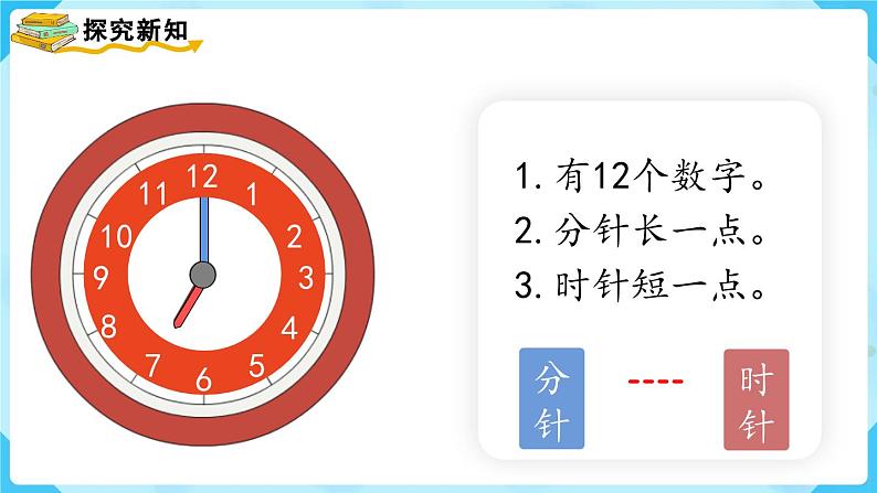 7.1《认识钟表(1)》(课件)一年级上册数学-人教版04