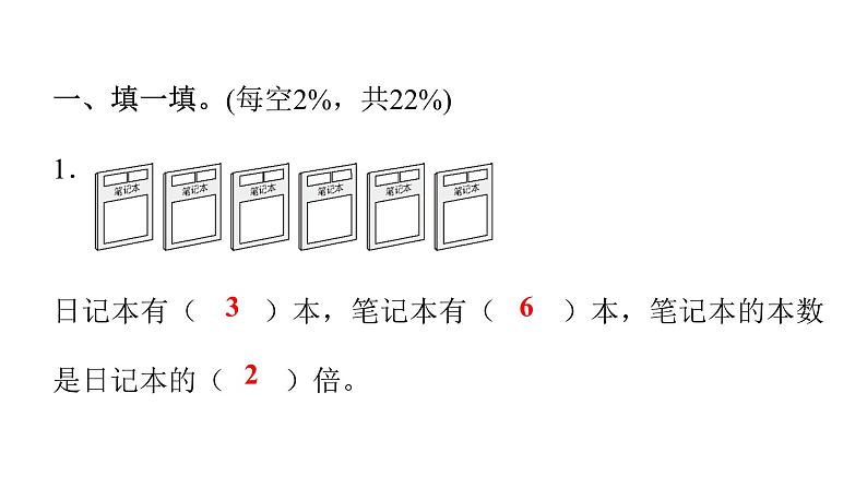人教版小学三年级数学上册第五单元综合能力评价课件第2页