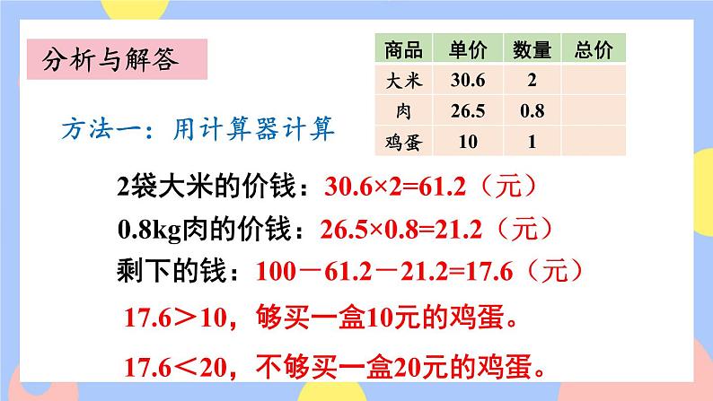 人教版数学五上1.7《解决问题(1)》课件PPT+教案05
