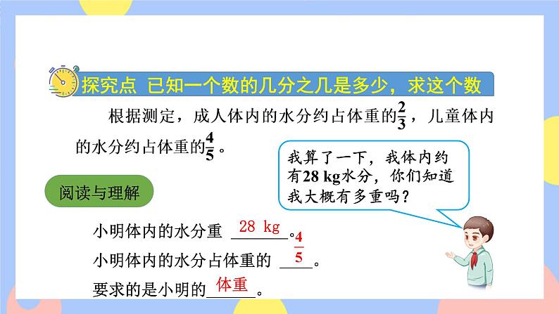 3.5《已知一个数的几分之几是多少求这个数》课件PPT+教案+视频04