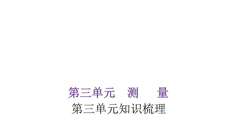 人教版小学三年级数学上册单元知识梳理教学课件01