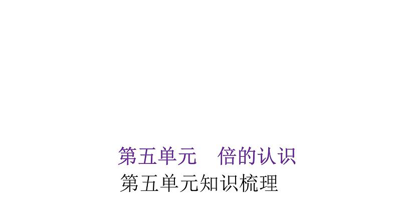 人教版小学三年级数学上册单元知识梳理教学课件01