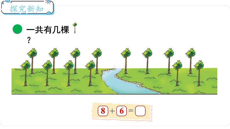 北师大版数学一年级上册7.4 有几棵树 课件第3页