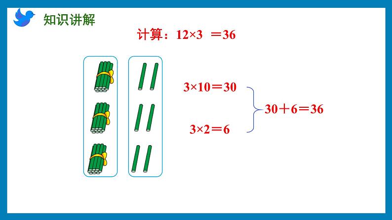 1.5 两、三位数乘一位数的笔算(不进位)(课件)苏教版三年级上册数学第6页