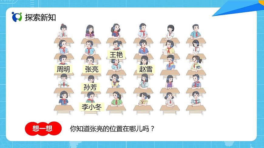 人教版小學數(shù)學五上2.1《確定位置（1）》PPT課件第3頁