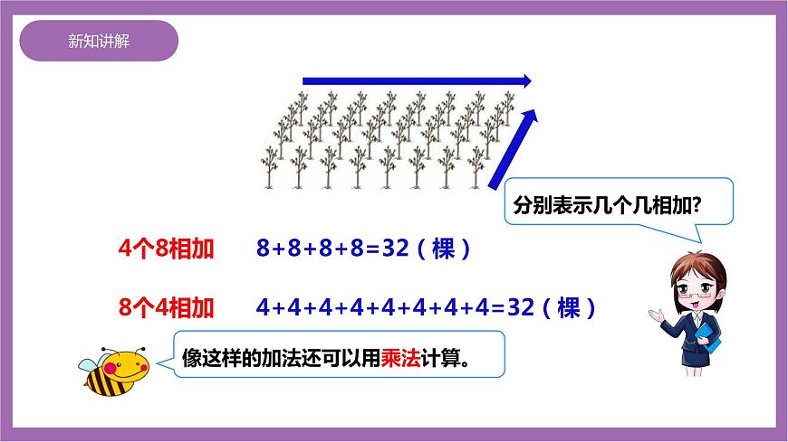 西師大版2上數(shù)學 1.1 乘法的初步認識 課件第8頁