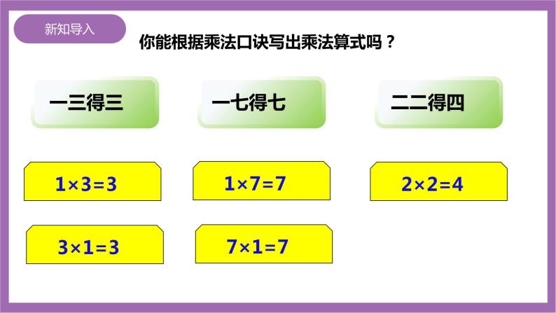 西师大版2上数学 1.3 3的乘法口诀 1 课件+教案+练习02
