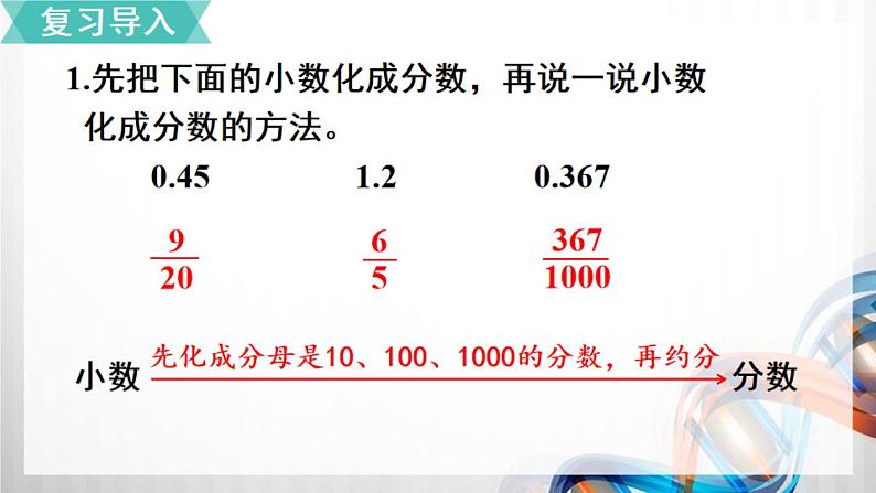 人教新插图六年级数学上册6-2《百分数和小数、分数的互化(1)》课件+教案+课后服务作业设计02