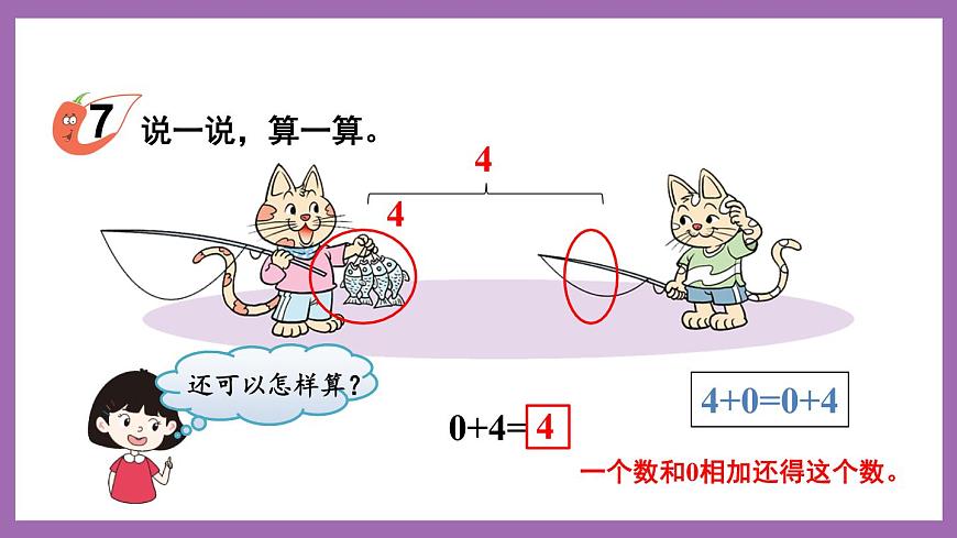 一 10以內(nèi)數(shù)的認識及加減法（一） 第3課時 和”0“有關的加減法 課件第3頁