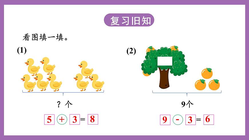 二 10以內(nèi)數(shù)的認(rèn)識(shí)和加減法（二）10的加減法 課件 西師大數(shù)學(xué)一上第2頁