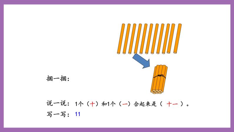 四 11~20各数的认识 1.认识11~20各数 课件（3课时）+教案 西师大数学一上06