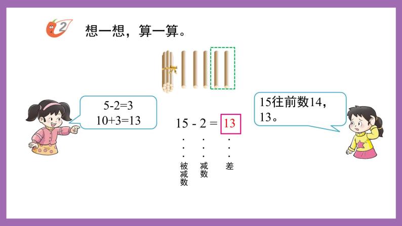 四 11~20各数的认识 2.不进位加法和不退位减法 课件（3课时）+教案 西师大数学一上04