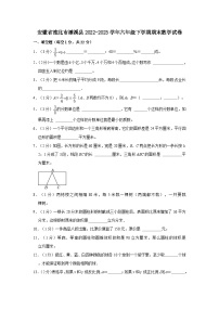 安徽省淮北市濉溪县2022-2023学年六年级下学期期末数学试卷（word版含答案解析）