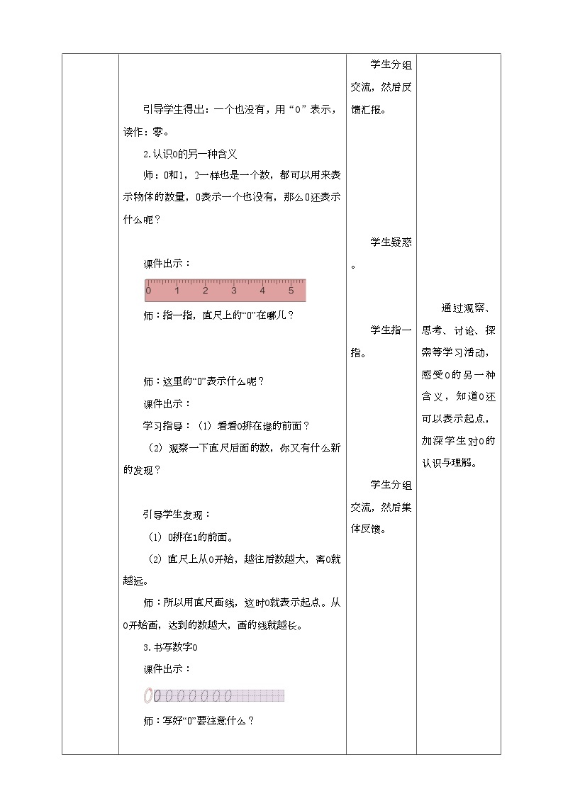 人教版数学一年级上册3.7《0的认识》（课件+教案+导学案）03