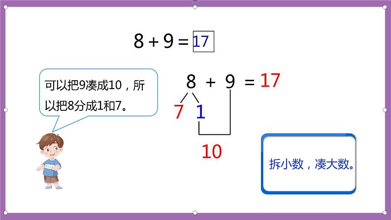 人教版数学一年级上册8.3《8、7、6加几(2)》(课件+教案+导学案)08
