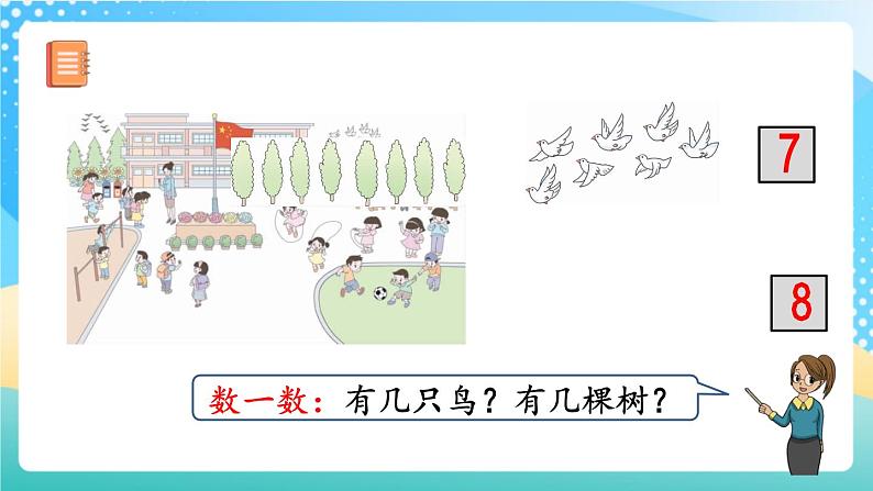 人教版数学一年级上册1.1《 按顺序数数》 课件第6页