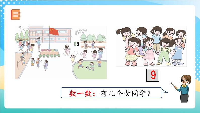 人教版数学一年级上册1.1《 按顺序数数》 课件第7页