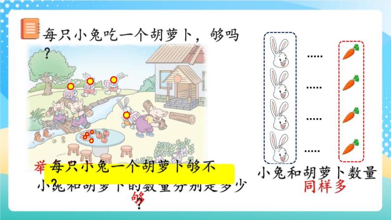 人教版数学一年级上册1.2 《比多少 》课件+教案+练习07