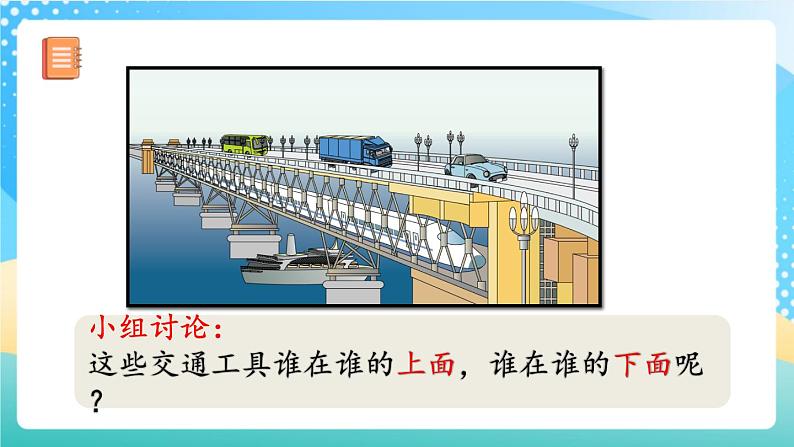 人教版数学一年级上册2.1 《认识“上、下、前、后》” 课件第4页