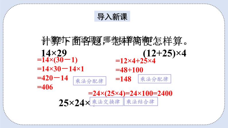 人教版数学六年级上册 1.7 整数乘法运算定律推广到分数 课件02