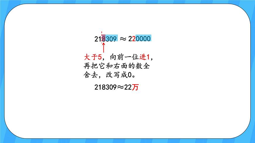 人教版數(shù)學(xué)四年級上冊 1.6《求億以內(nèi)數(shù)的近似數(shù)》課件第8頁