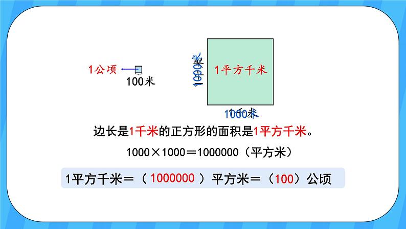 人教版数学四年级上册 2.2《平方千米的认识》课件+教案05