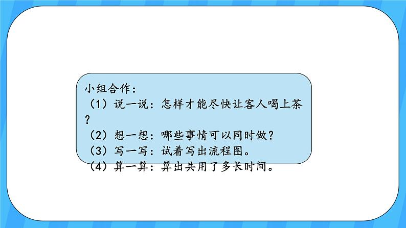 人教版数学四年级上册 8.1《沏茶问题》课件+教案06