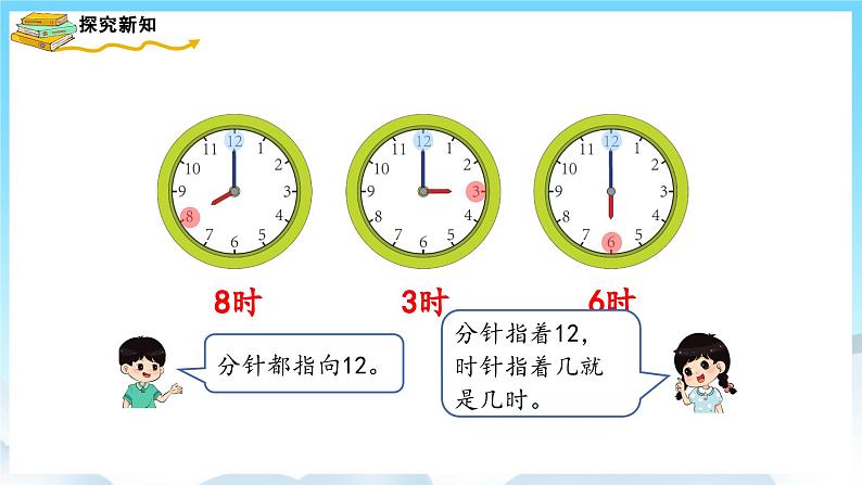 人教版数学一年级上册 7.1 认识钟表 课件+教案07