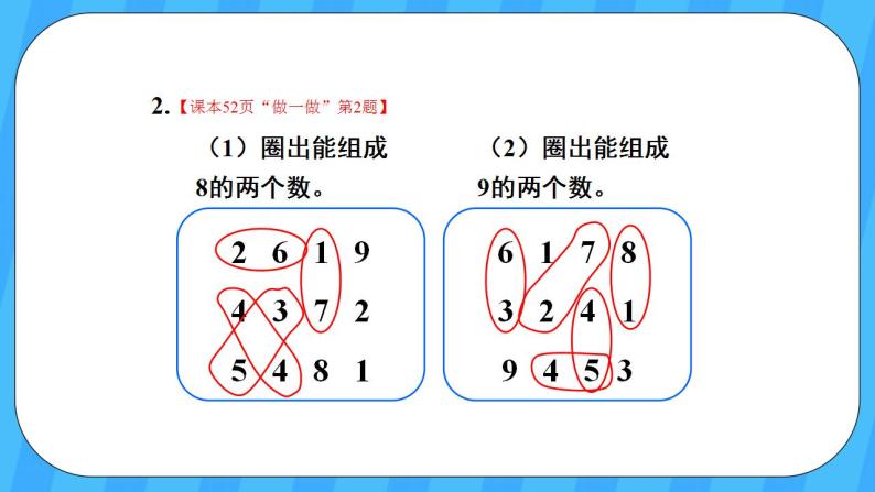 人教版数学一年级上册 5.7《8和9的组成》课件+教案06