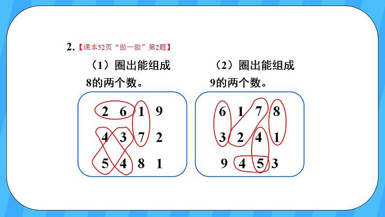 人教版数学一年级上册 5.7《8和9的组成》课件第6页