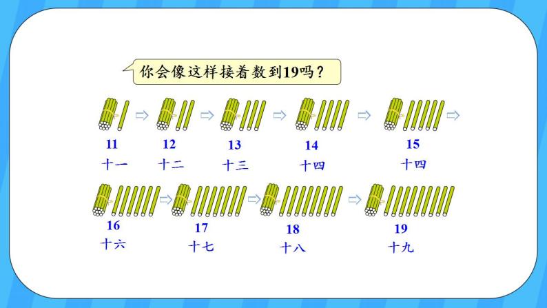 人教版数学一年级上册 6.1《11-20各数的认识》课件+教案06