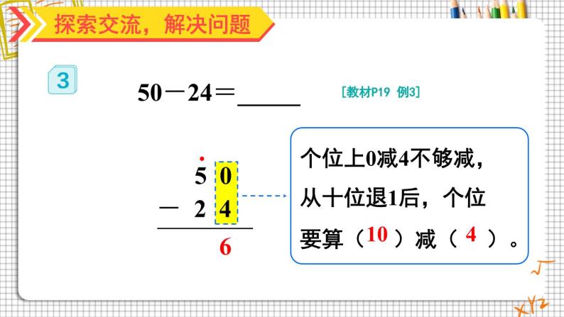 人教版小学数学2上 2《100以内的加法和减法（二）》2.减法 第2课时 退位减 课件06