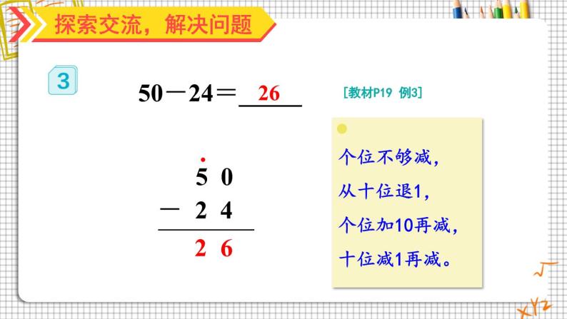 人教版小学数学2上 2《100以内的加法和减法（二）》2.减法 第2课时 退位减 课件08