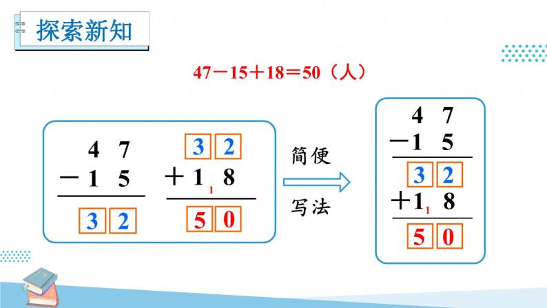 人教版小学数学2上 2《100以内的加法和减法（二）》3.连加、连减和加减混合 第2课时 加减混合 课件04