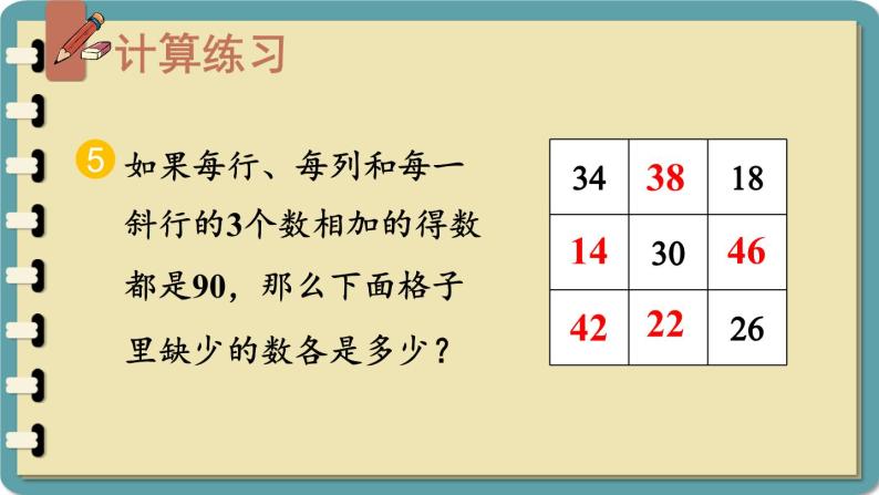 人教版小学数学2上 2《100以内的加法和减法（二）》3.连加、连减和加减混合 练习课（第1-2课时） 课件08