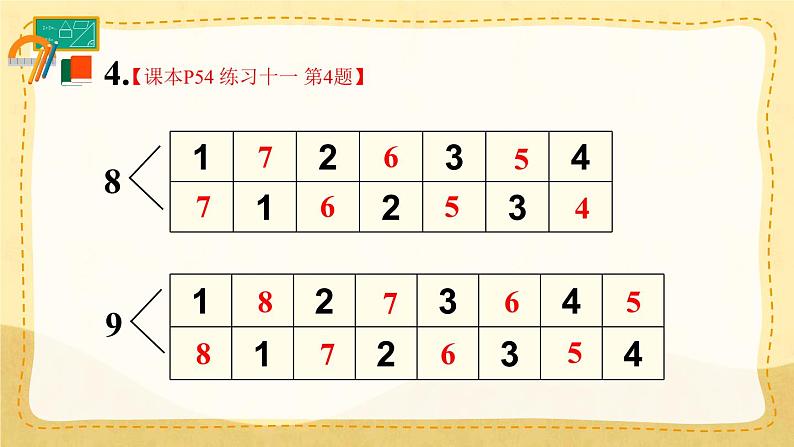 人教版小学数学1上 5《6~10的认识和加减法》 教材练习十一 课件05