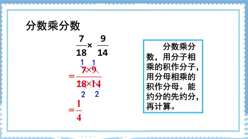 人教版小学数学6上 1《分数乘法》整理和复习 课件05