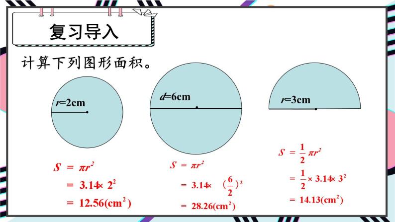 人教版小学数学6上 5《圆》3.圆的面积 第2课时 圆环的面积 课件02