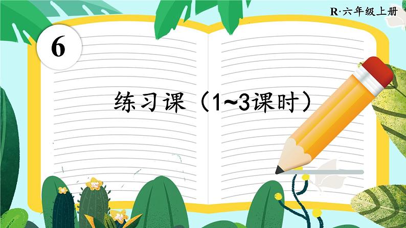 人教版小学数学6上 6《百分数(一)》练习课(1~3课时)课件01